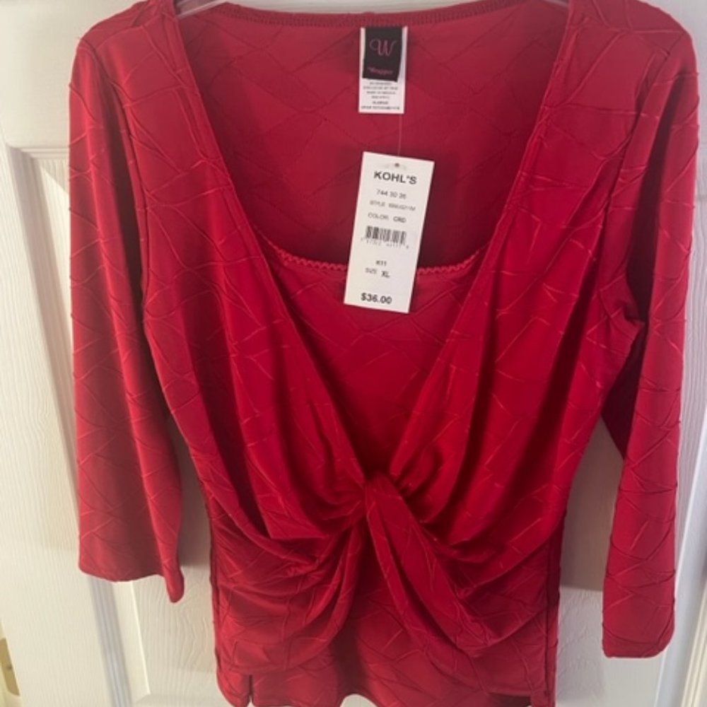 Red blouse